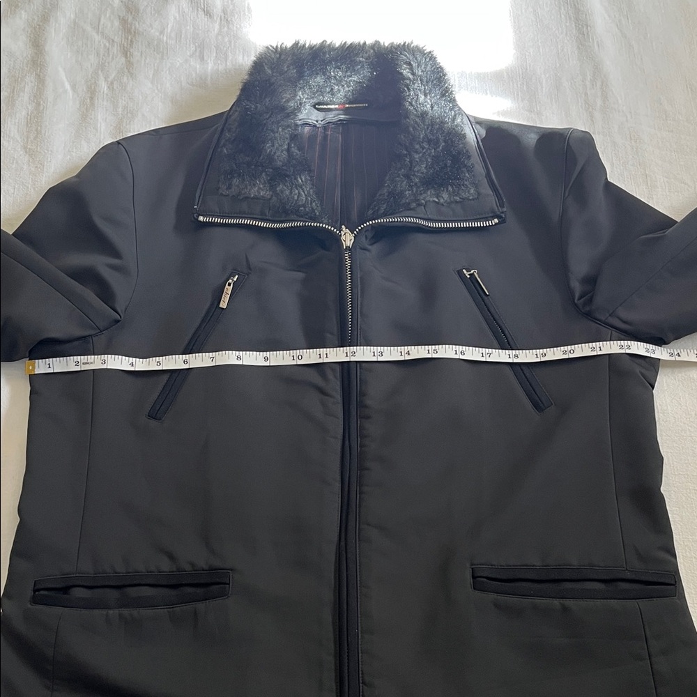 Jean Paul Gaultier Black Jacket with Fur Trim - Picture 8 of 14